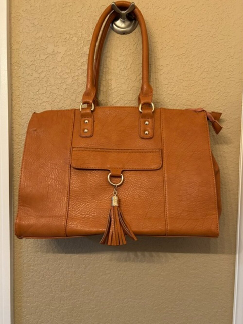 Charming Charlie Man-made Brown Tote Bag